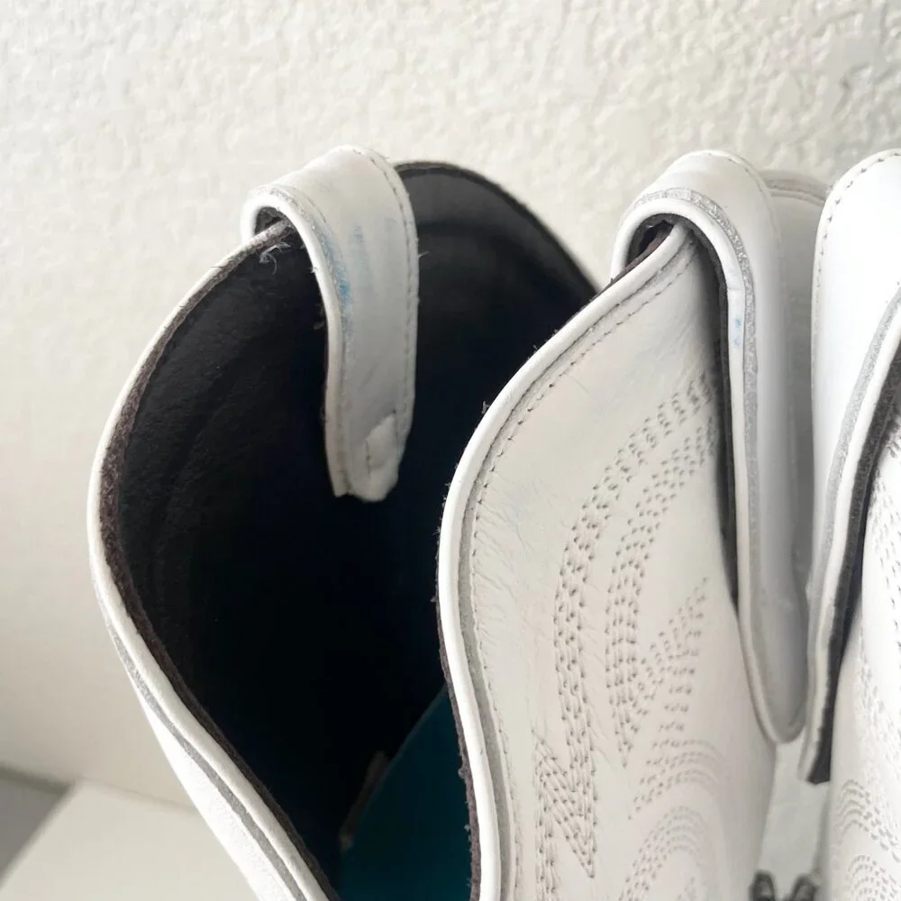 Lane MEGAN MORONEY Cowboy Boots Smokeshow Womens 10 White Western Cowgirl Tall - Picture 7 of 15